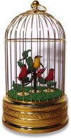 3 Singing Birds Automaton Cage SB6